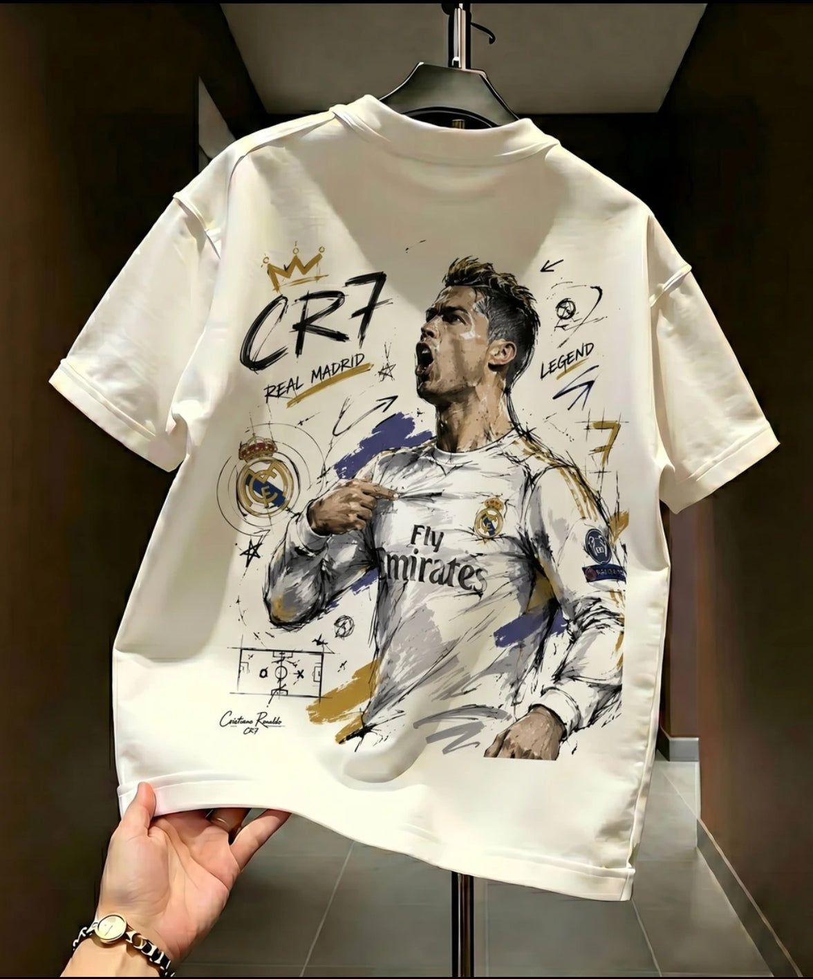 2026 Summer New Arrival: World Cup Cristiano Ronaldo 100% Cotton Breathable T-Shirt