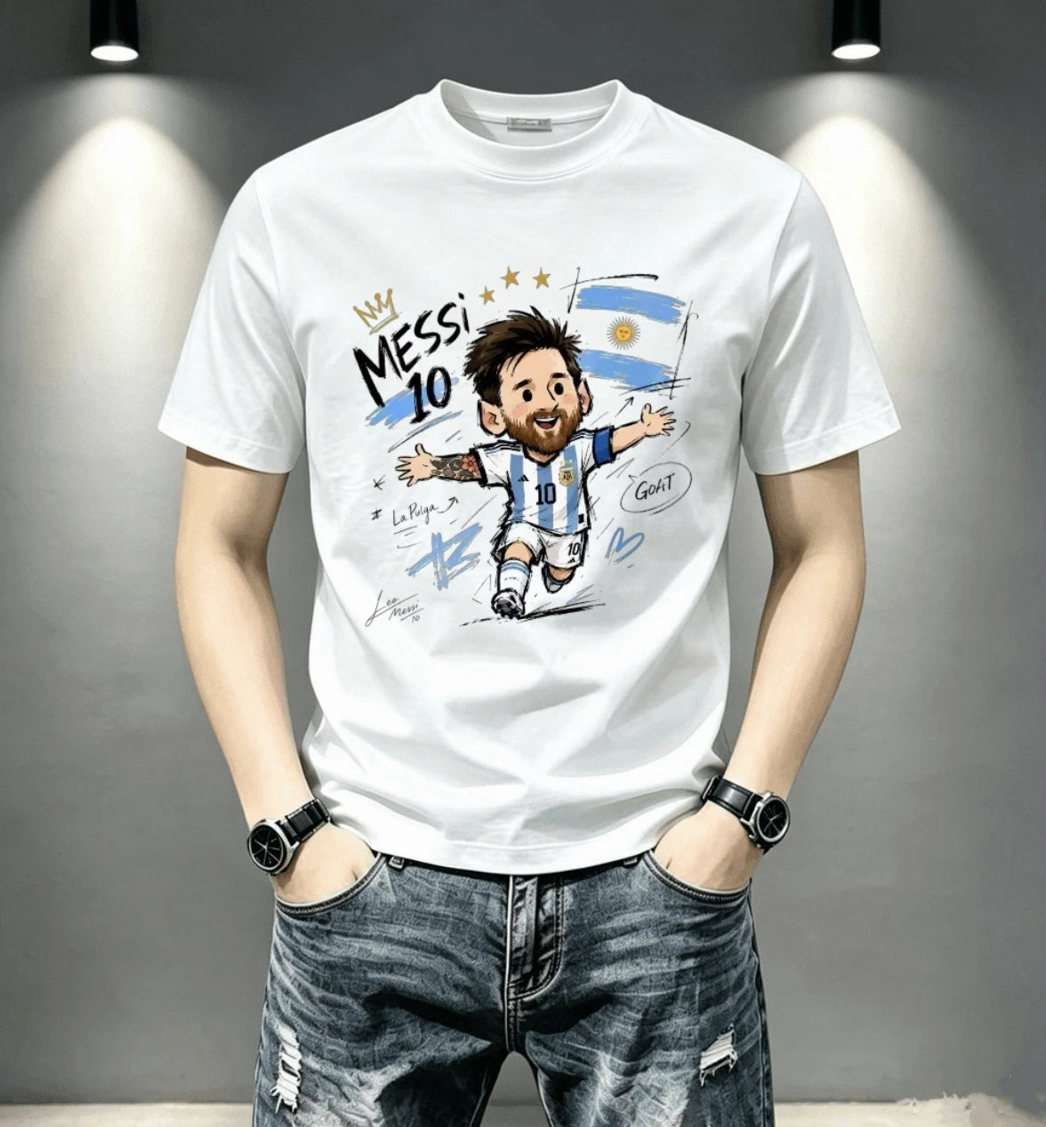 🏆⚽🔥2026 World Cup Men's and Women's Commemorative 100% Cotton 3D T-Shirts