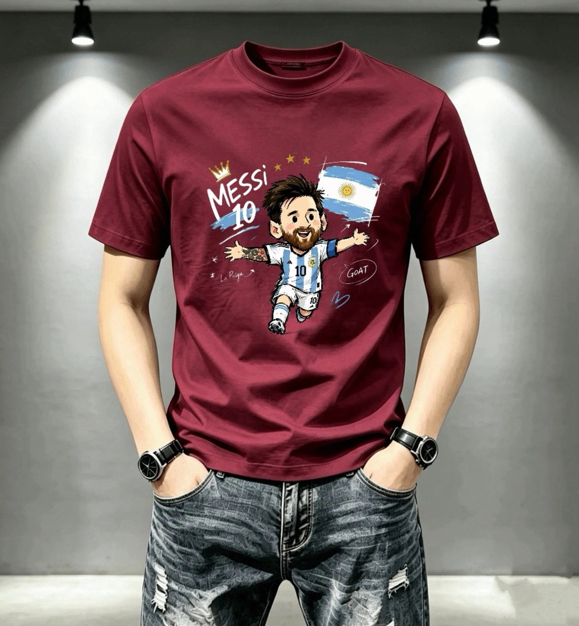 🏆⚽🔥2026 World Cup Men's and Women's Commemorative 100% Cotton 3D T-Shirts