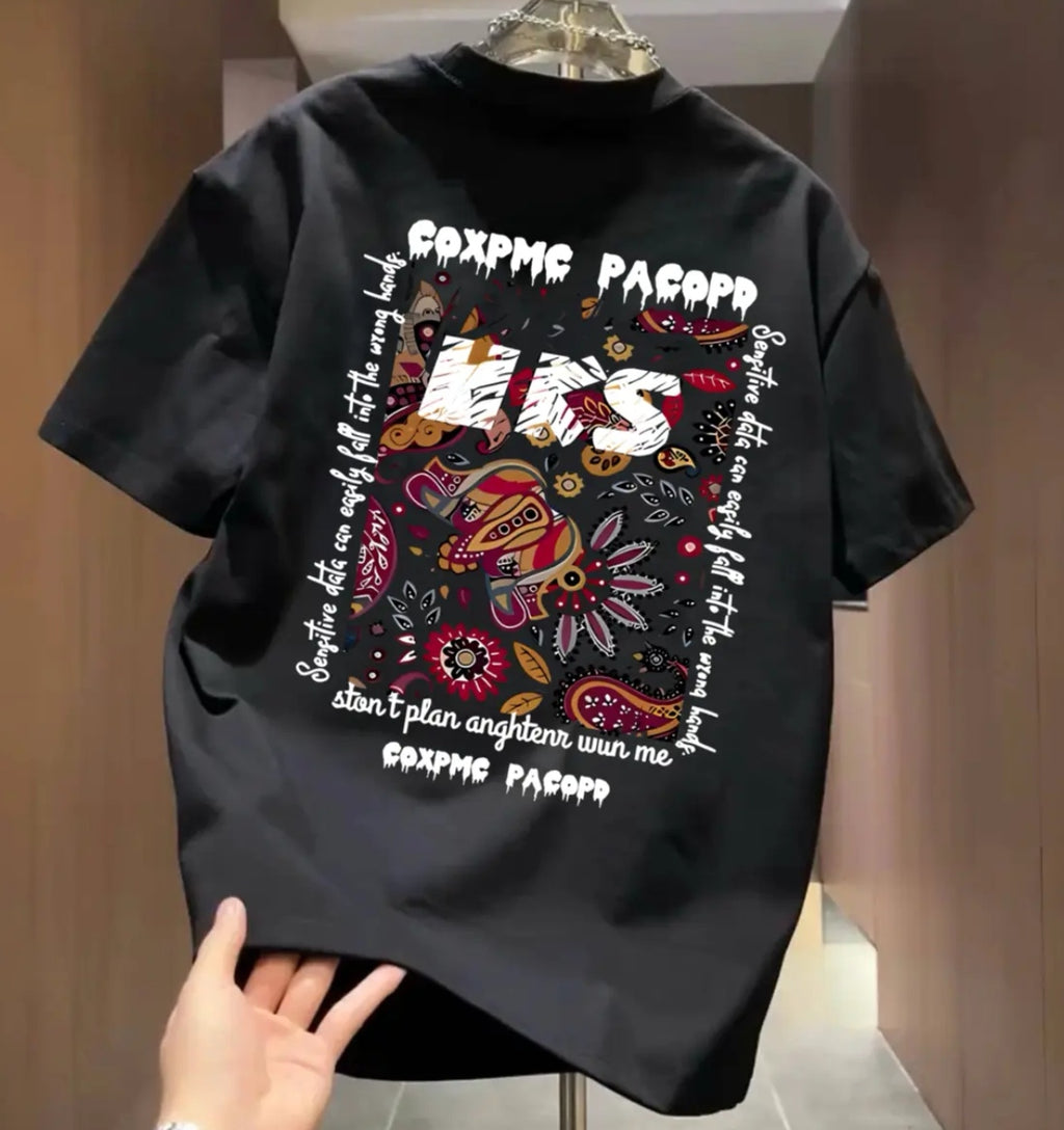 100% Cotton Unisex Fashionable Round-Neck Breathable Short-Sleeve T-Shirt