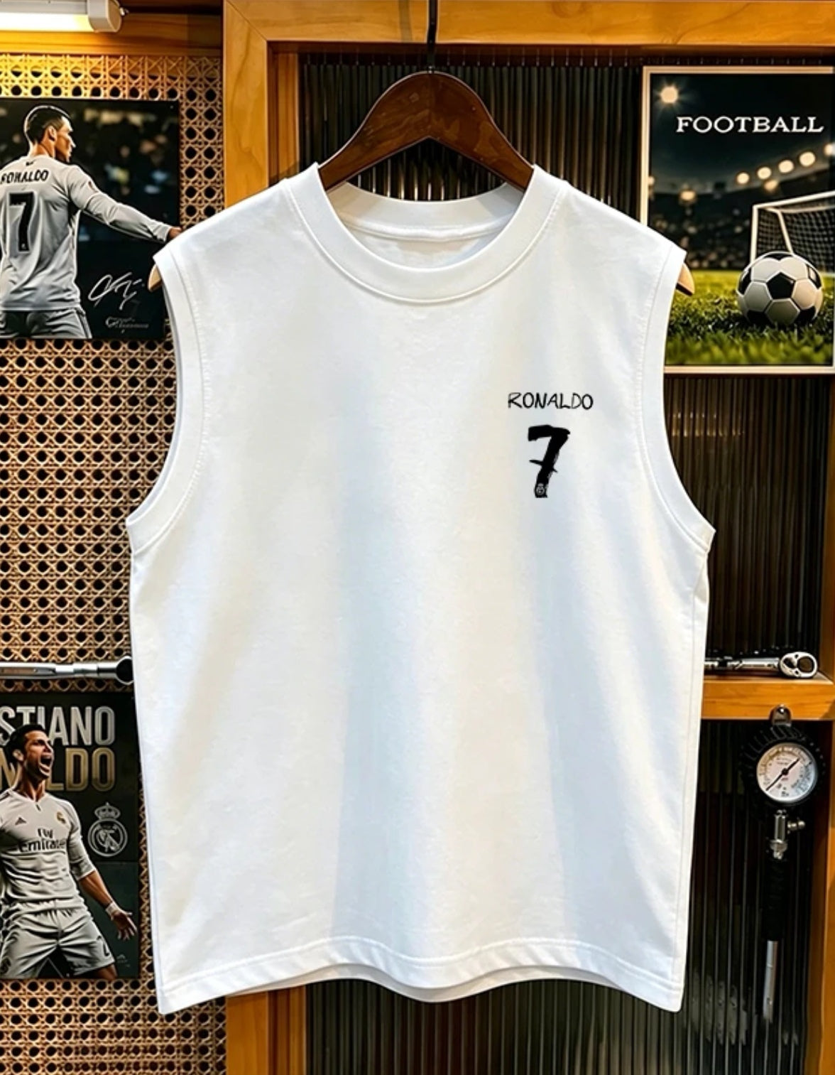 🏆⚽🔥New for Summer 2026: Cristiano Ronaldo 100% Cotton Breathable Sleeveless Shirt