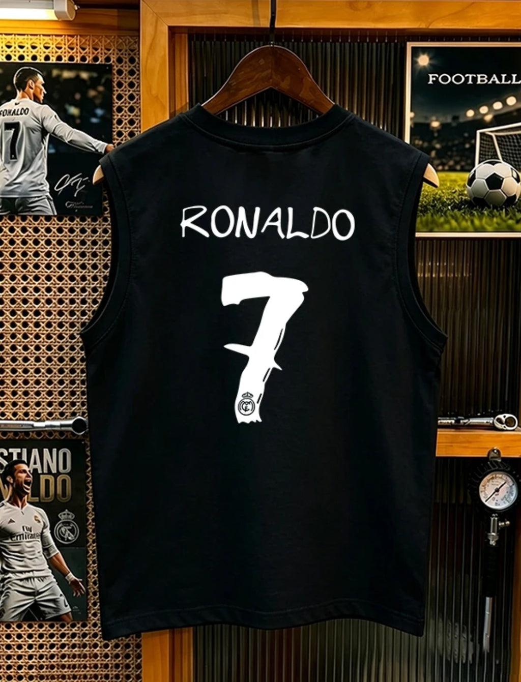 🏆⚽🔥New for Summer 2026: Cristiano Ronaldo 100% Cotton Breathable Sleeveless Shirt