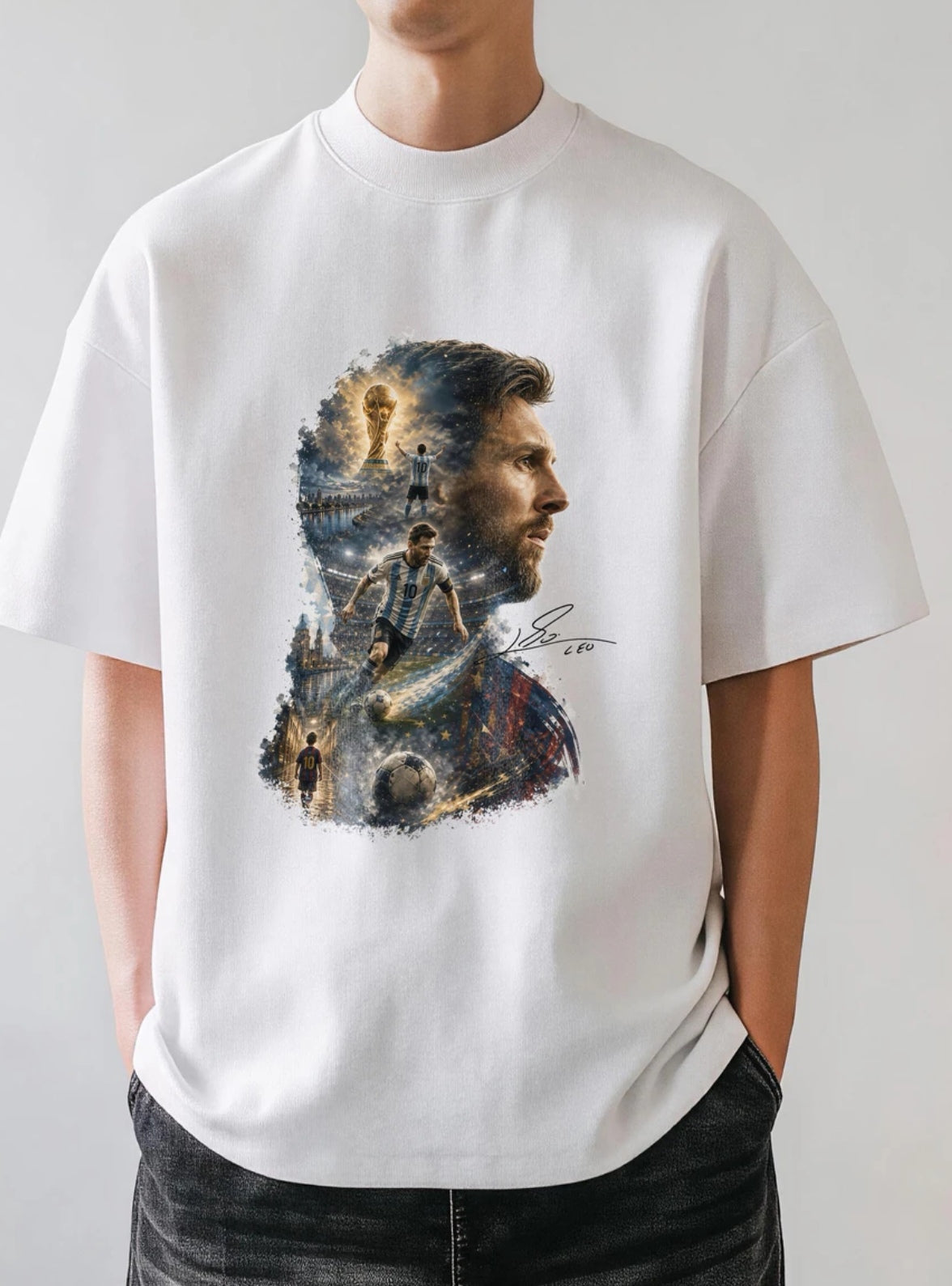 🏆⚽🔥 Summer 2026 New Arrivals: Messi 100% Cotton Breathable Signed T-Shirt