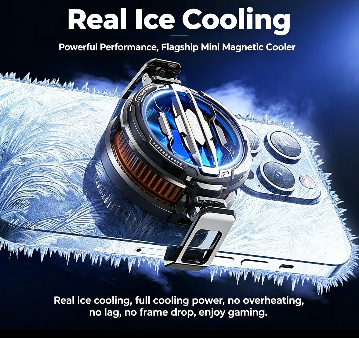 New CX07 Phone Cooler: MiMo MEMO Semiconductor “Ice-Cool” Temperature-Controlled Magnetic Back Clip 2-in-1