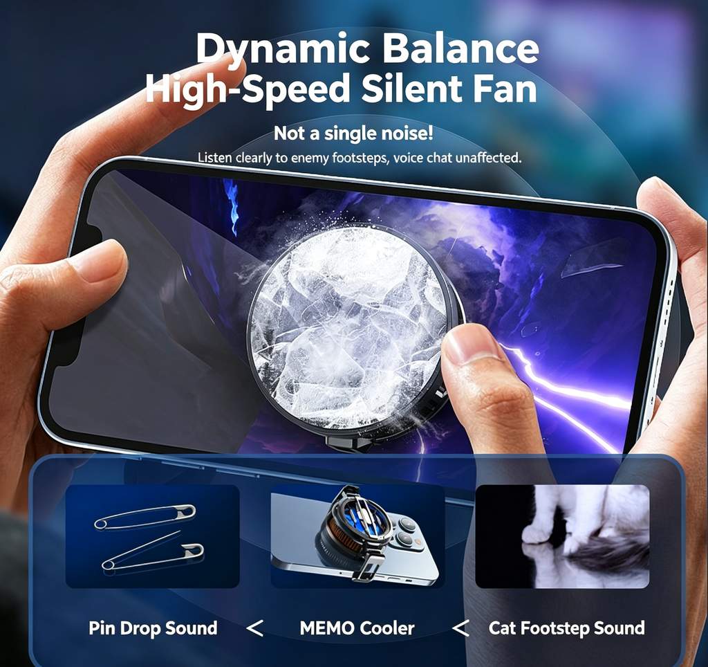 New CX07 Phone Cooler: MiMo MEMO Semiconductor “Ice-Cool” Temperature-Controlled Magnetic Back Clip 2-in-1