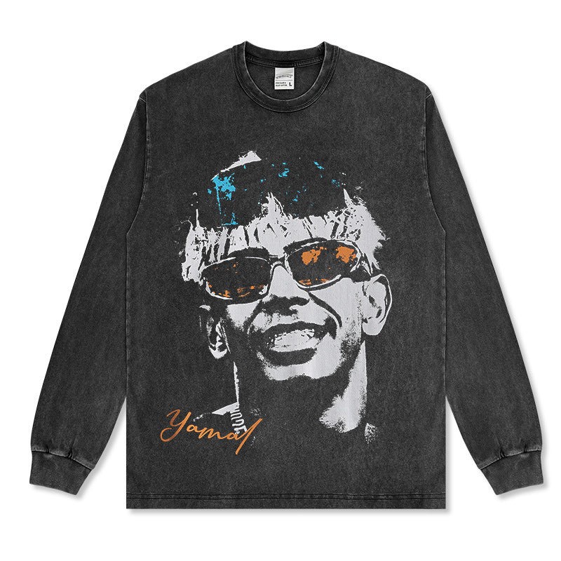 🏆⚽🔥2026 New Yamal Printed 100% Cotton Vintage-Washed T-Shirts and Hoodies