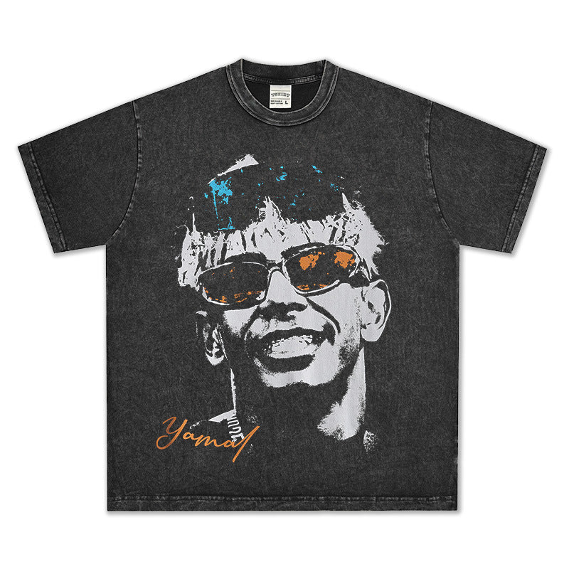 🏆⚽🔥2026 New Yamal Printed 100% Cotton Vintage-Washed T-Shirts and Hoodies