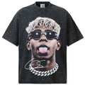 🏆⚽🔥2026 New Yamal Portrait Print Washed, Distressed Streetwear Retro T-Shirt