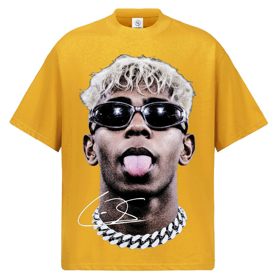 🏆⚽🔥2026 New Yamal Portrait Print Washed, Distressed Streetwear Retro T-Shirt