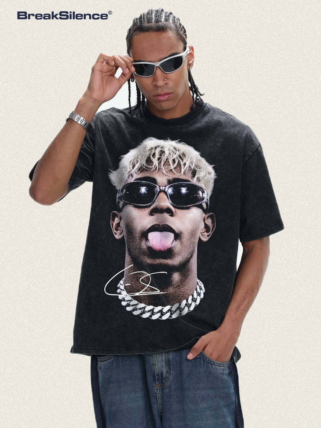 🏆⚽🔥2026 New Yamal Portrait Print Washed, Distressed Streetwear Retro T-Shirt