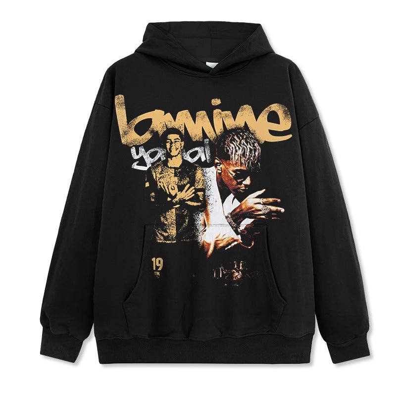 🏆⚽🔥2026 New Yamal Drop-Shoulder Unisex 100% Cotton 420g High-Quality T-Shirt, Long-Sleeve Sweatshirt, and Hoodie