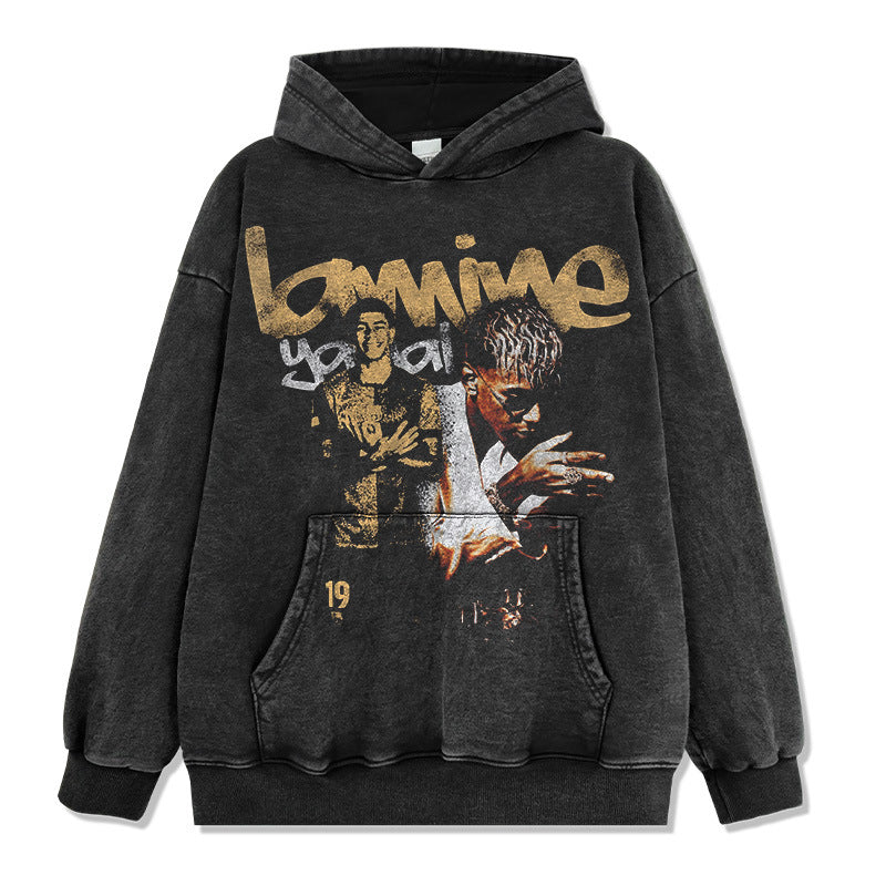 🏆⚽🔥2026 New Yamal Drop-Shoulder Unisex 100% Cotton 420g High-Quality T-Shirt, Long-Sleeve Sweatshirt, and Hoodie