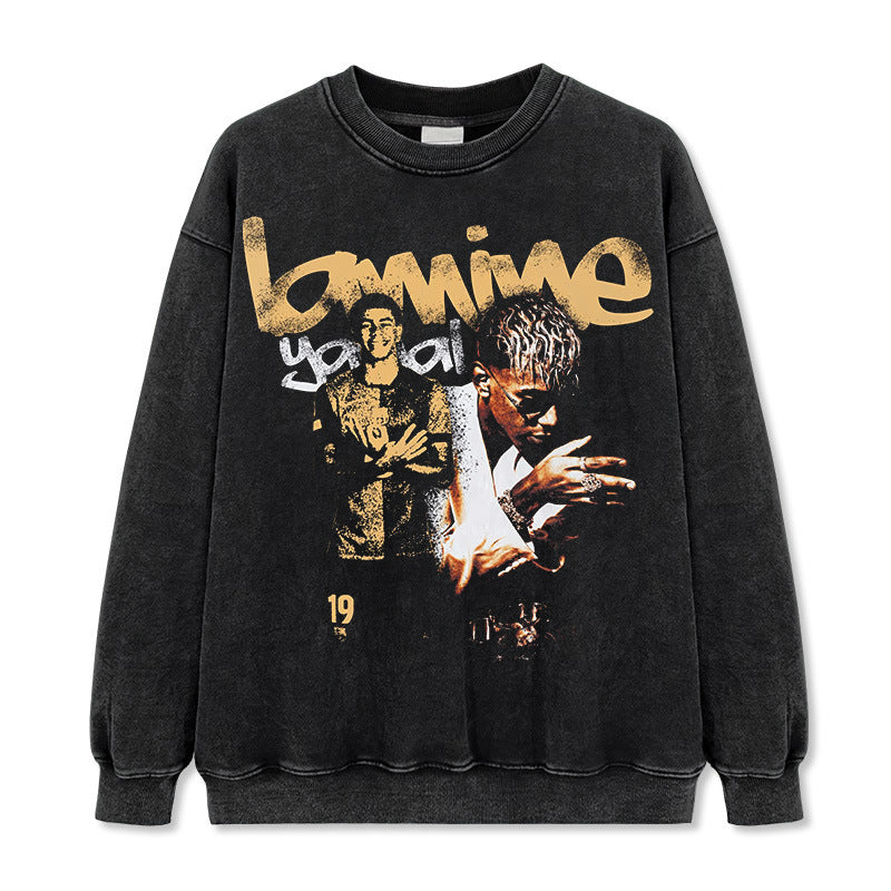 🏆⚽🔥2026 New Yamal Drop-Shoulder Unisex 100% Cotton 420g High-Quality T-Shirt, Long-Sleeve Sweatshirt, and Hoodie