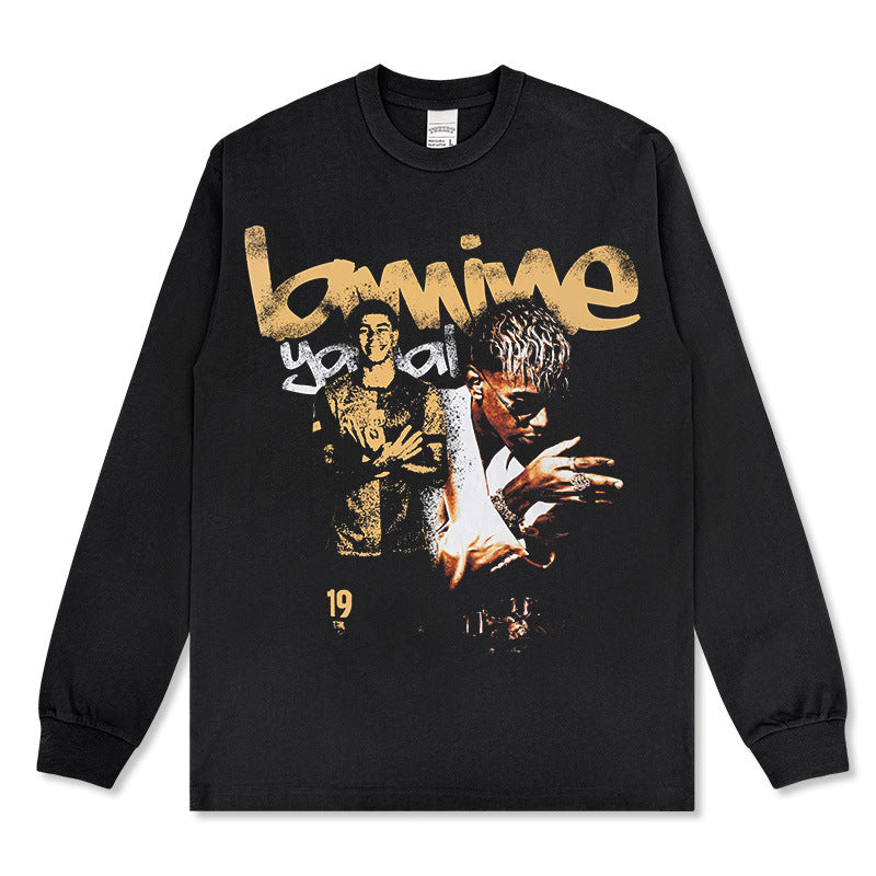 🏆⚽🔥2026 New Yamal Drop-Shoulder Unisex 100% Cotton 420g High-Quality T-Shirt, Long-Sleeve Sweatshirt, and Hoodie