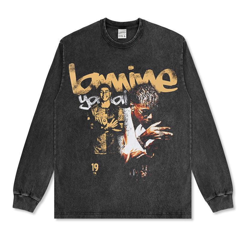 🏆⚽🔥2026 New Yamal Drop-Shoulder Unisex 100% Cotton 420g High-Quality T-Shirt, Long-Sleeve Sweatshirt, and Hoodie