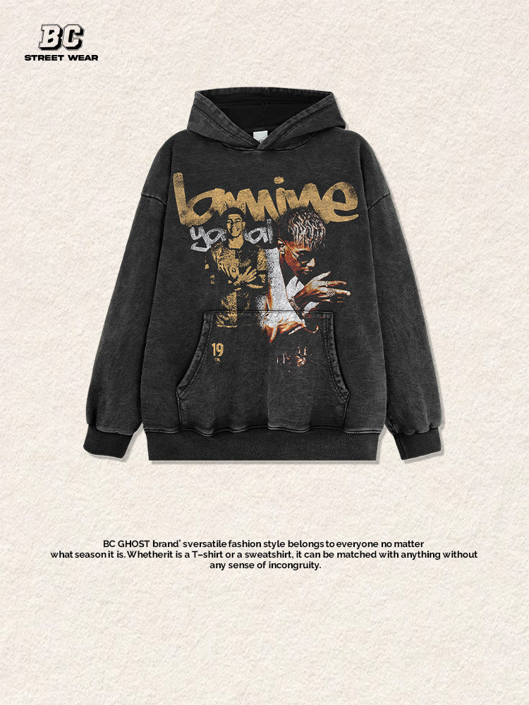 🏆⚽🔥2026 New Yamal Drop-Shoulder Unisex 100% Cotton 420g High-Quality T-Shirt, Long-Sleeve Sweatshirt, and Hoodie