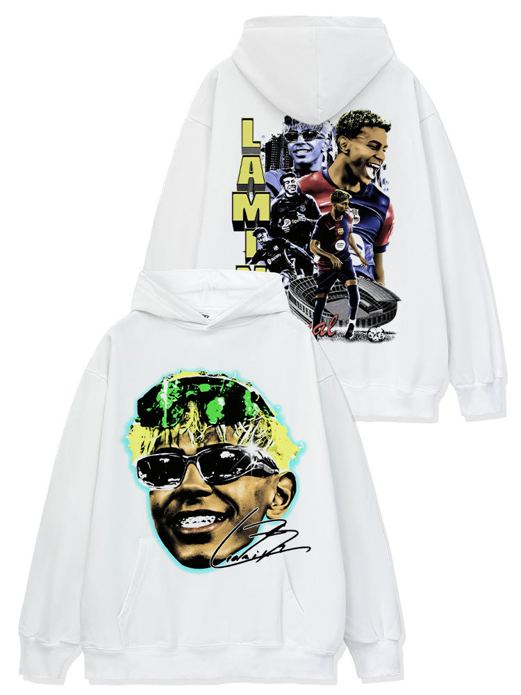 🏆⚽🔥2026 New Yamal Star Print High-Street Fashion Brand T-Shirt, Long-Sleeve Hoodie