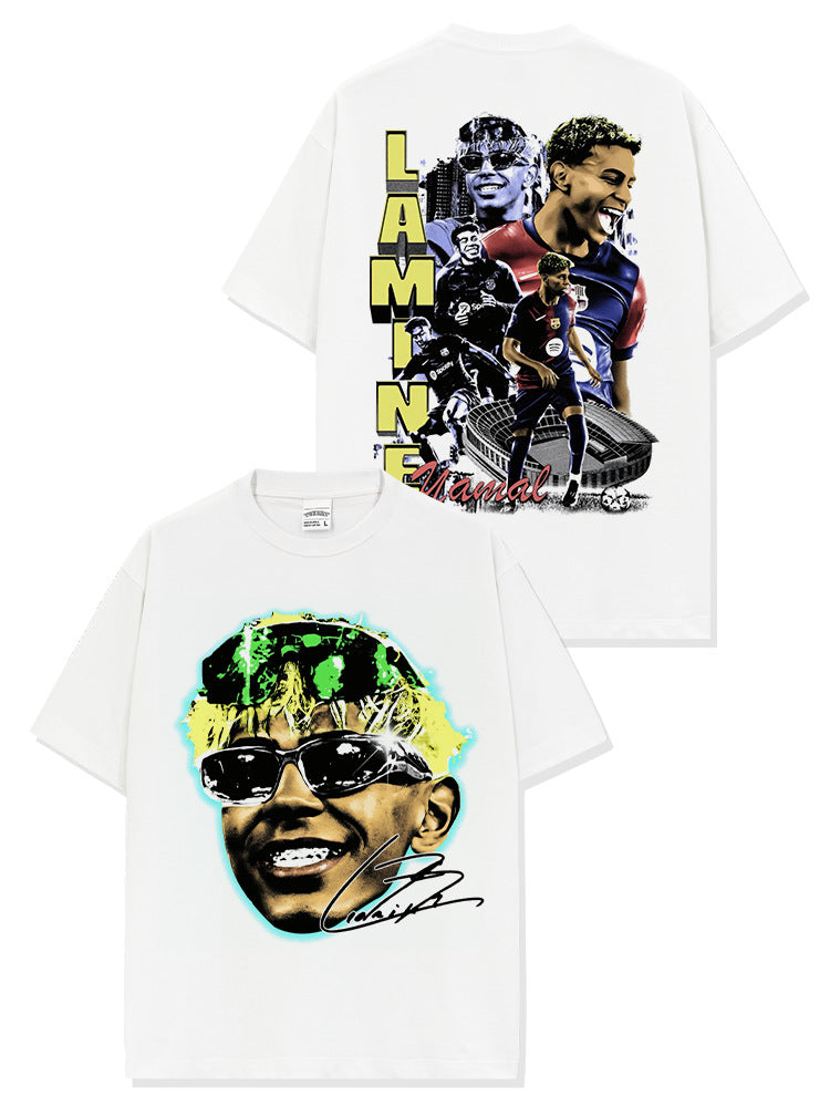🏆⚽🔥2026 New Yamal Star Print High-Street Fashion Brand T-Shirt, Long-Sleeve Hoodie