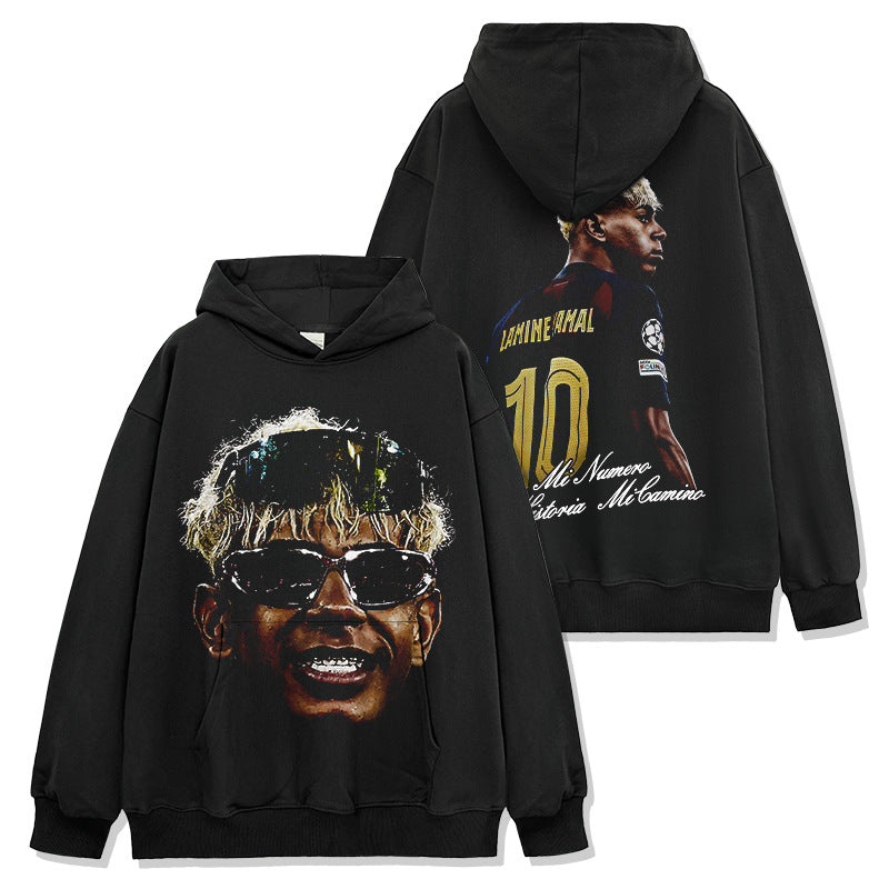 🏆⚽🔥2026 New Yamal Distressed Soccer Print Fashion Brand T-Shirts, Long-Sleeve Sweatshirts, and Hoodies