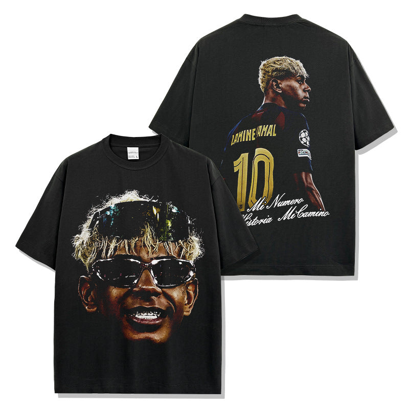 🏆⚽🔥2026 New Yamal Distressed Soccer Print Fashion Brand T-Shirts, Long-Sleeve Sweatshirts, and Hoodies