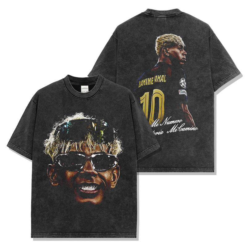 🏆⚽🔥2026 New Yamal Distressed Soccer Print Fashion Brand T-Shirts, Long-Sleeve Sweatshirts, and Hoodies