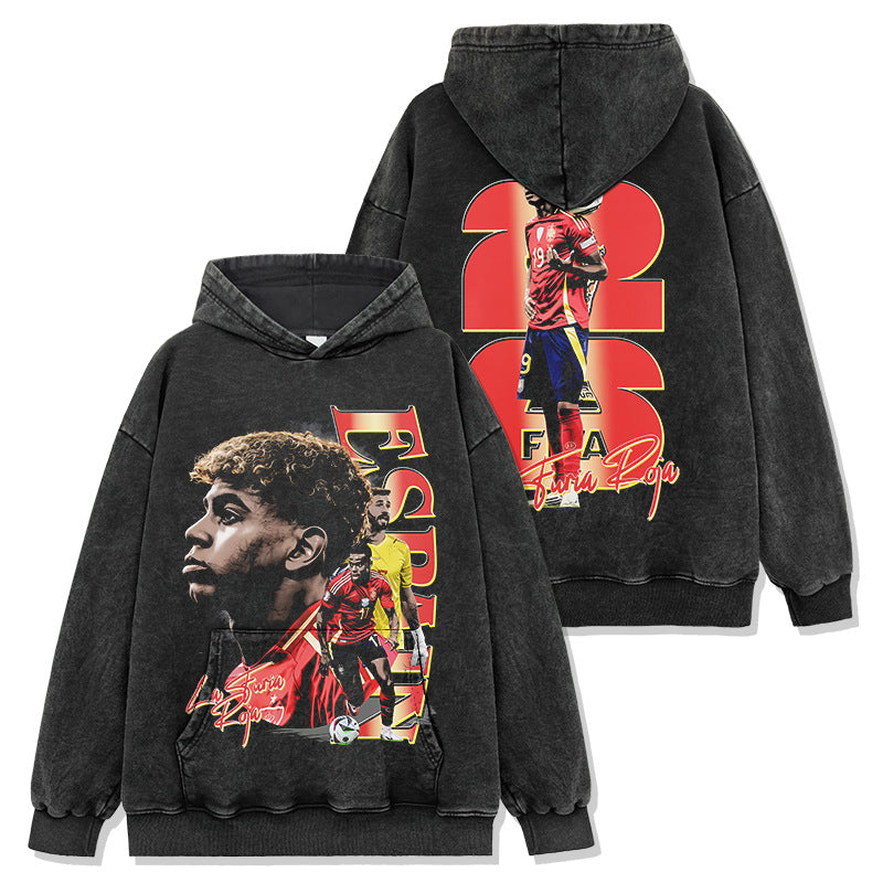 🏆⚽🔥2026 New Yamal Vintage Distressed Washed Print Soccer T-Shirts, Sweatshirts, and Hoodies