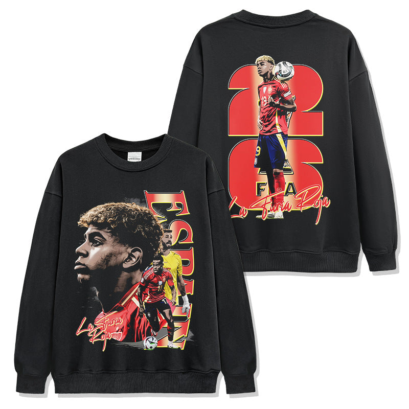 🏆⚽🔥2026 New Yamal Vintage Distressed Washed Print Soccer T-Shirts, Sweatshirts, and Hoodies