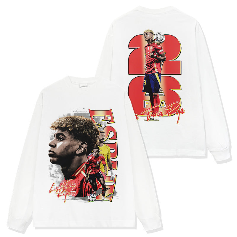🏆⚽🔥2026 New Yamal Vintage Distressed Washed Print Soccer T-Shirts, Sweatshirts, and Hoodies
