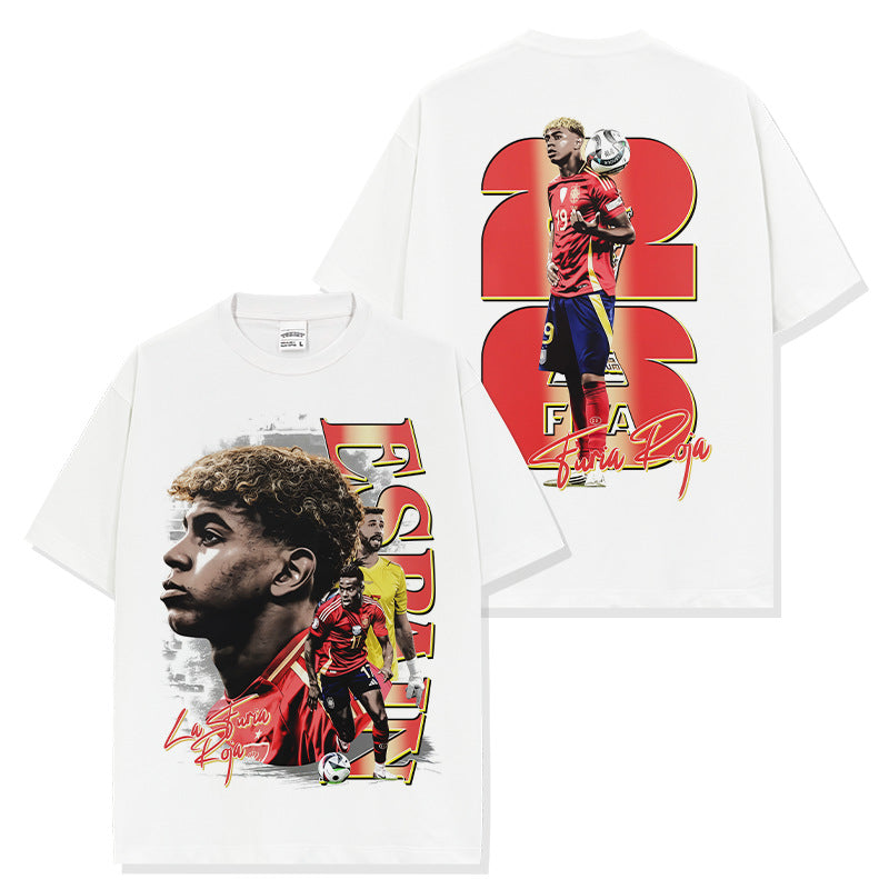 🏆⚽🔥2026 New Yamal Vintage Distressed Washed Print Soccer T-Shirts, Sweatshirts, and Hoodies
