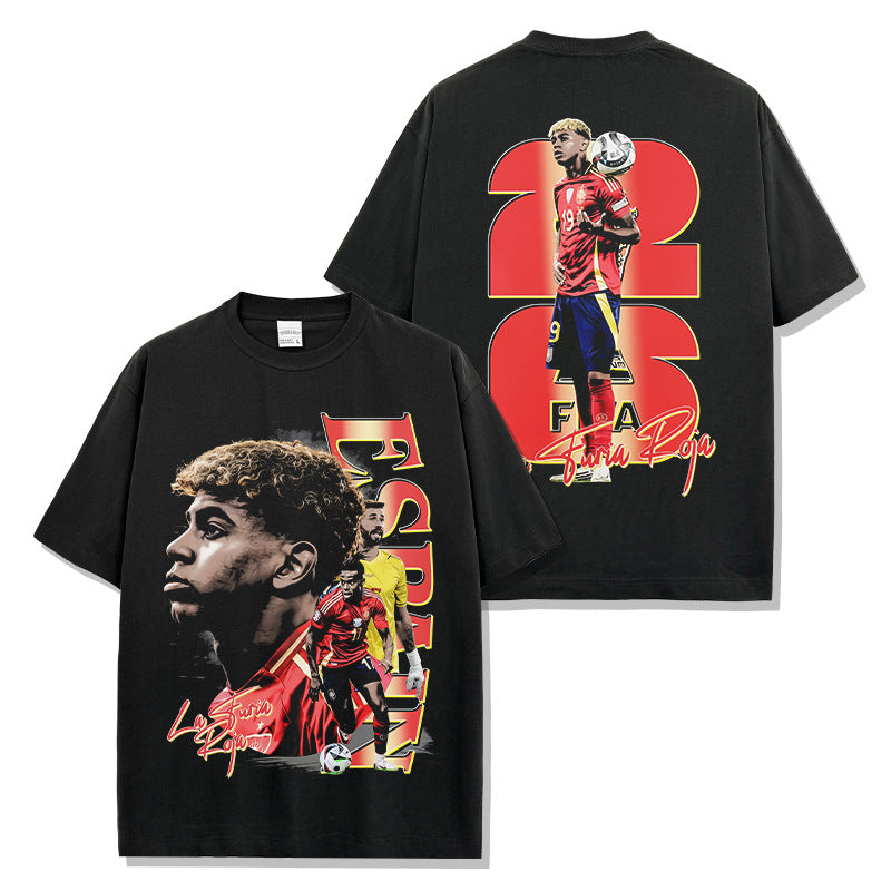 🏆⚽🔥2026 New Yamal Vintage Distressed Washed Print Soccer T-Shirts, Sweatshirts, and Hoodies
