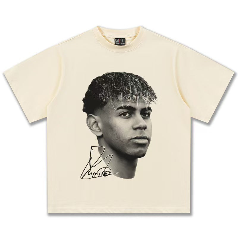 🏆⚽🔥2026 New Yamal Retro 100% Cotton Loose-Fit Round-Neck Breathable Printed T-Shirt
