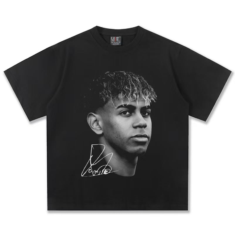 🏆⚽🔥2026 New Yamal Retro 100% Cotton Loose-Fit Round-Neck Breathable Printed T-Shirt