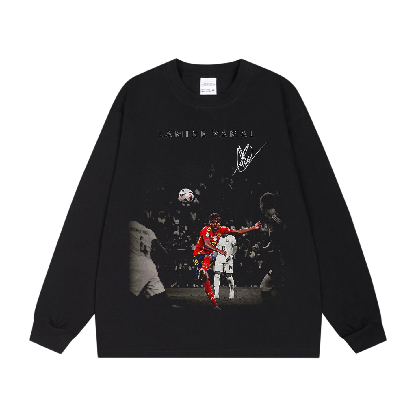 🏆⚽🔥2026 New Yamal Soccer Print T-Shirt—Vintage-Style Unisex 100% Cotton Long-Sleeve T-Shirt