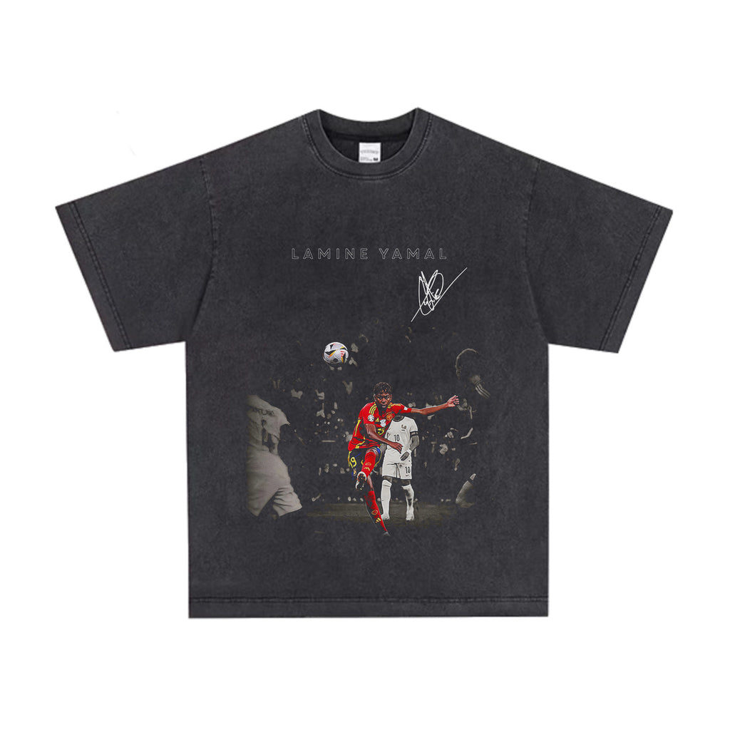 🏆⚽🔥2026 New Yamal Soccer Print T-Shirt—Vintage-Style Unisex 100% Cotton Long-Sleeve T-Shirt