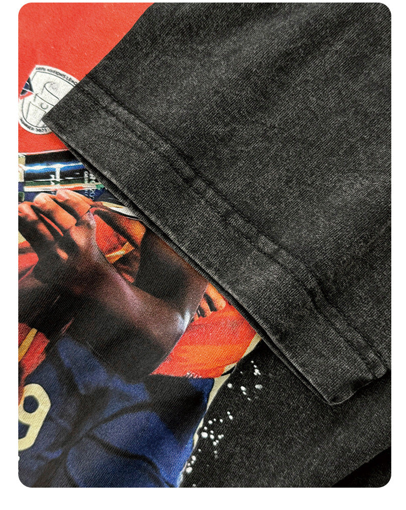🏆⚽🔥2026 New Yamal Printed High-Street Washed Heavyweight 100% Cotton T-Shirts, Sweatshirts, and Hoodies
