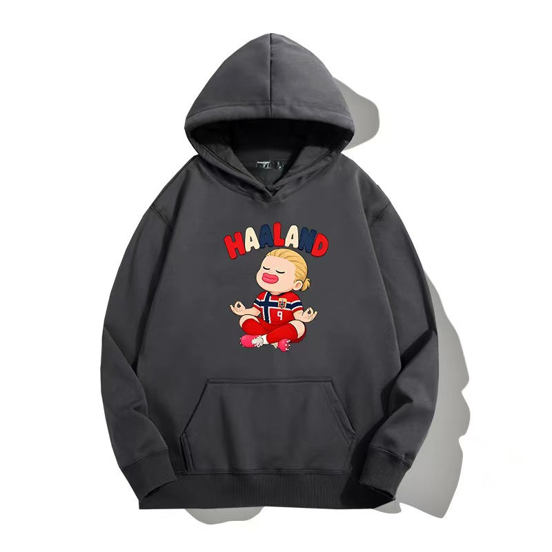 Norway World Cup Haaland Chibi-Style Hoodie