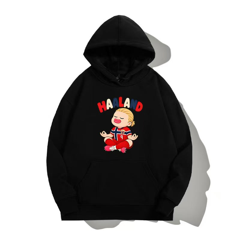 Norway World Cup Haaland Chibi-Style Hoodie