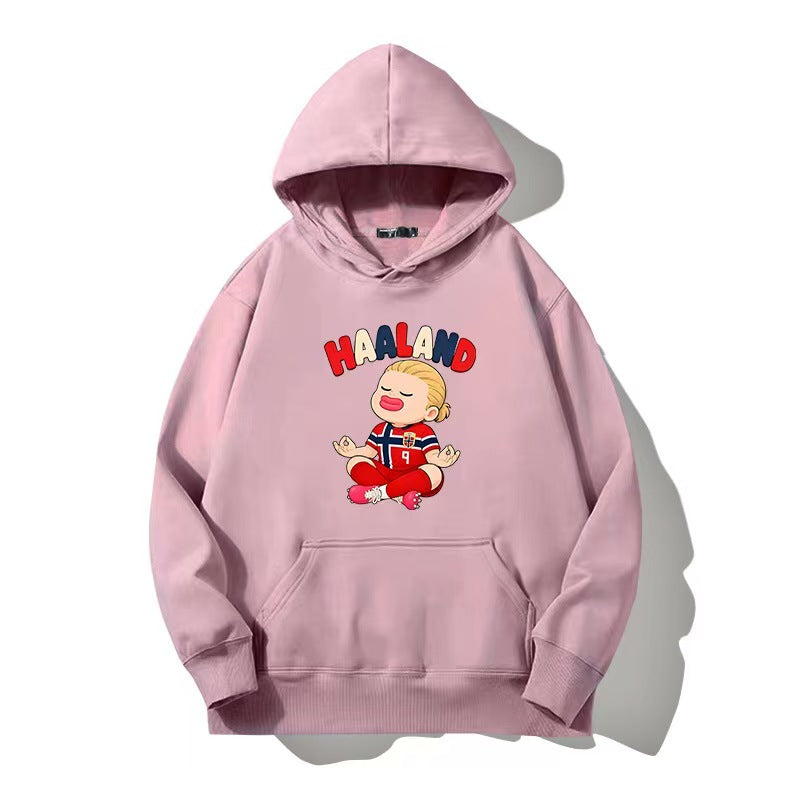Norway World Cup Haaland Chibi-Style Hoodie