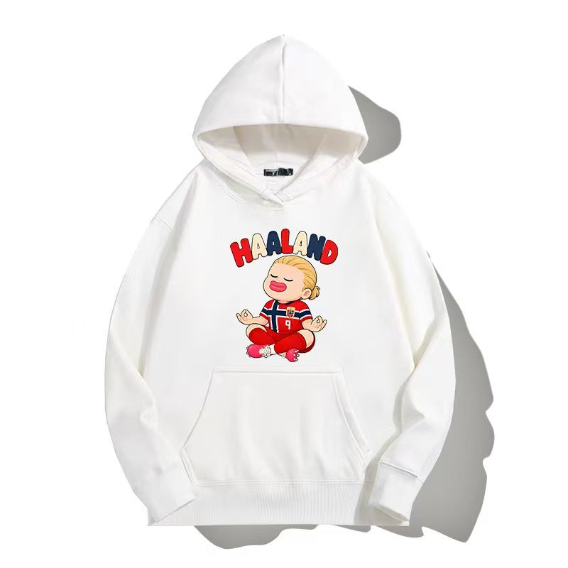Norway World Cup Haaland Chibi-Style Hoodie