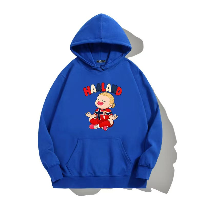 Norway World Cup Haaland Chibi-Style Hoodie
