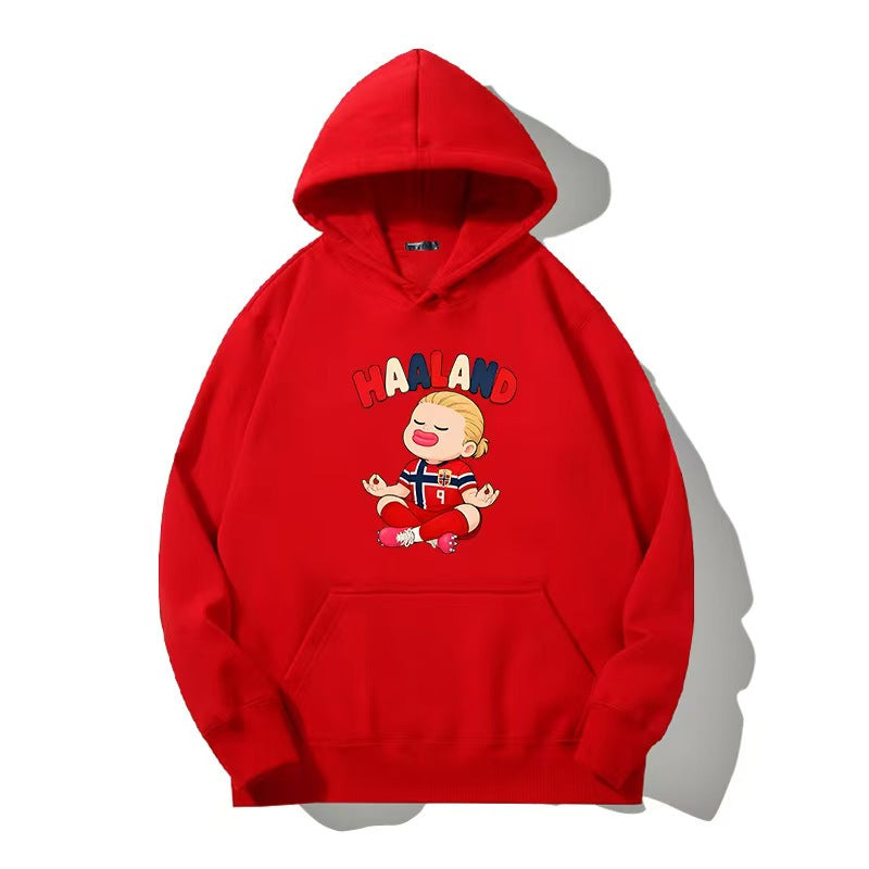 Norway World Cup Haaland Chibi-Style Hoodie