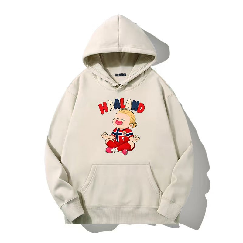 Norway World Cup Haaland Chibi-Style Hoodie