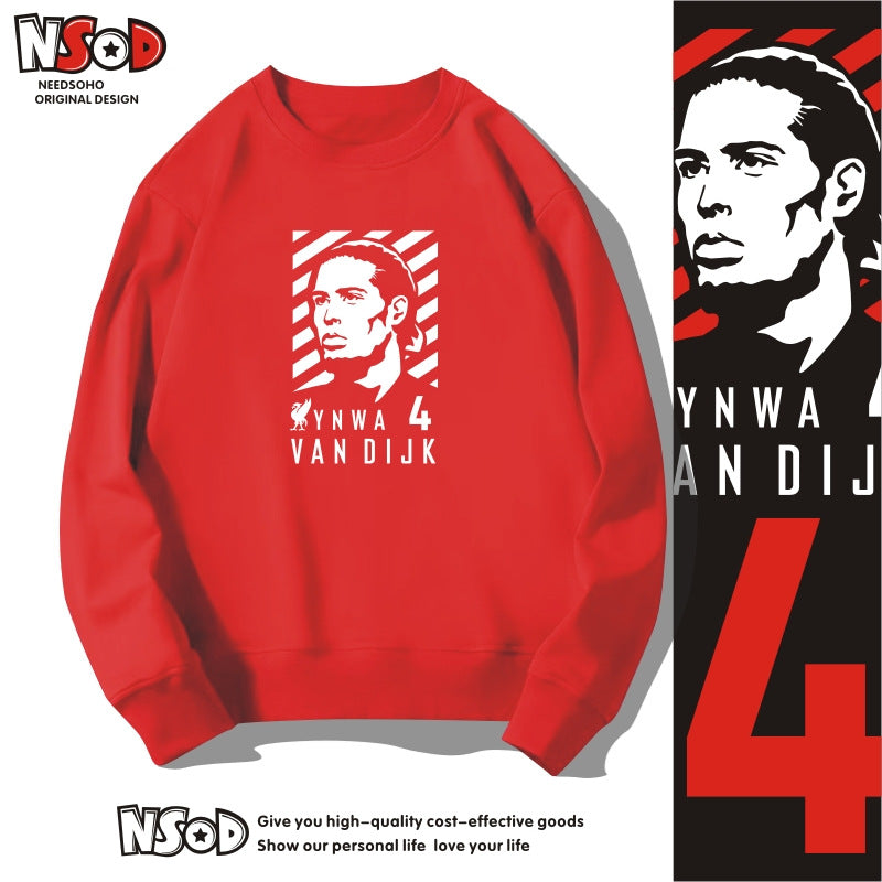 Liverpool No. 4 Van Dijk Crew Neck Sweatshirt