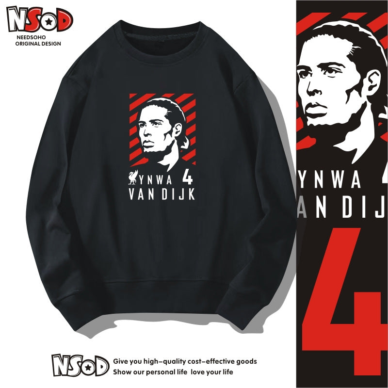 Liverpool No. 4 Van Dijk Crew Neck Sweatshirt