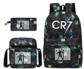 2026 New CR7 Soccer Youth Student Backpack 3-Piece Set