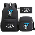 2026 New CR7 Soccer Youth Student Backpack 3-Piece Set