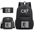 2026 New CR7 Soccer Youth Student Backpack 3-Piece Set