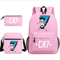 2026 New CR7 Soccer Youth Student Backpack 3-Piece Set