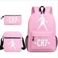 2026 New CR7 Soccer Youth Student Backpack 3-Piece Set