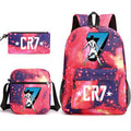 2026 New CR7 Soccer Youth Student Backpack 3-Piece Set